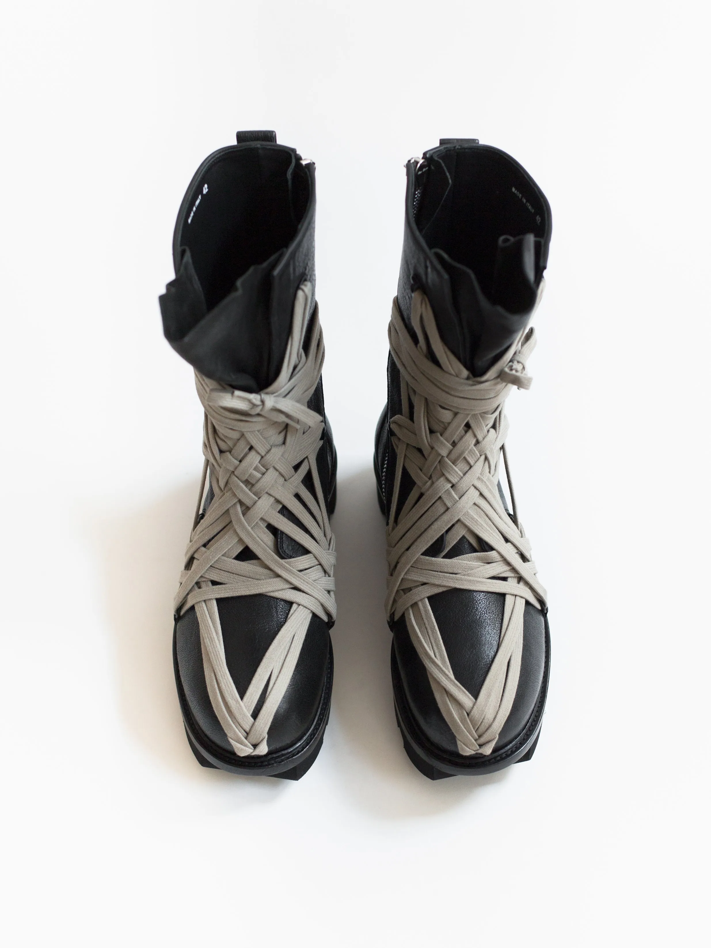 Rick Owens SS20 Megatooth Laced Army Boots