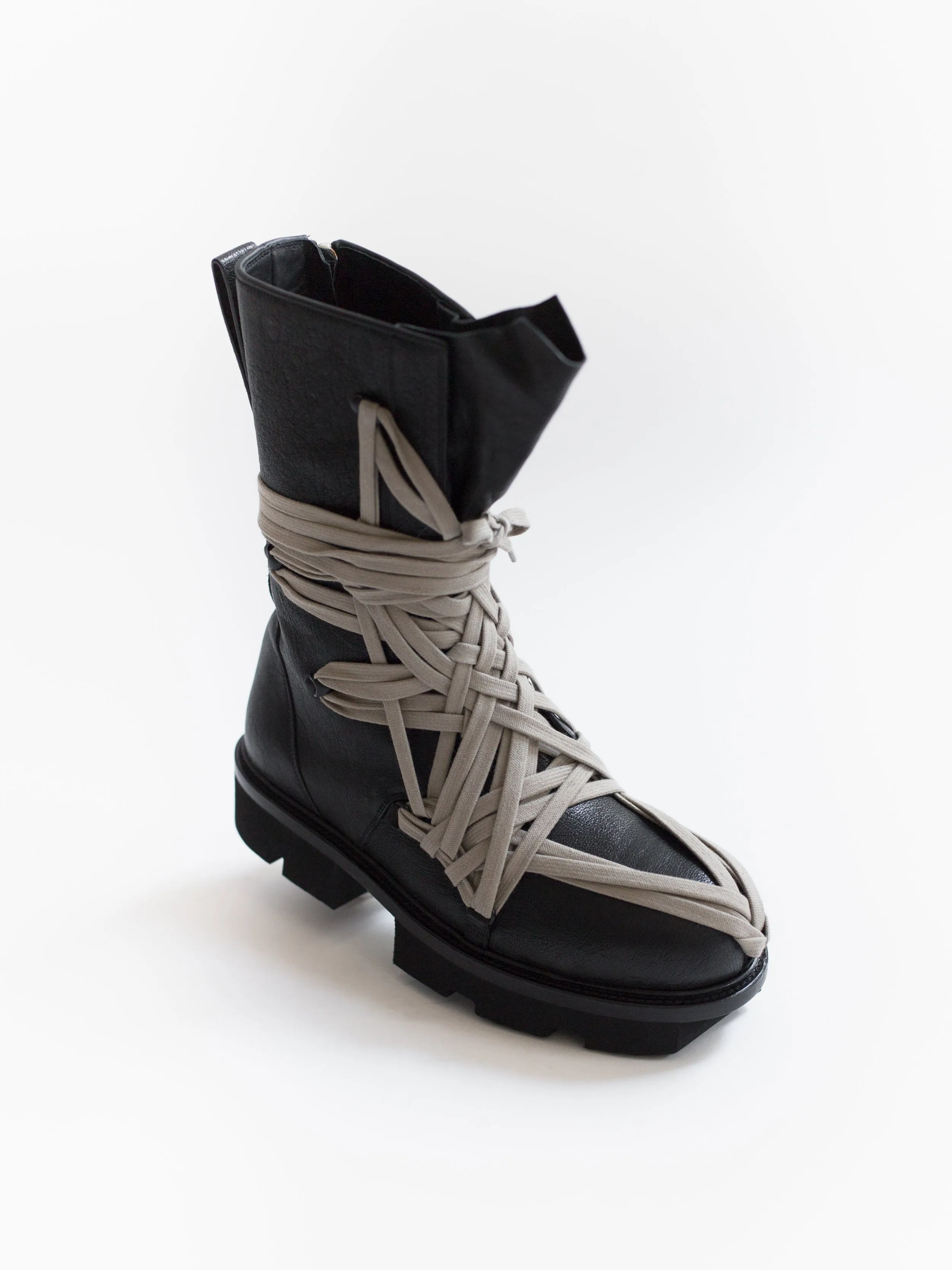 Rick Owens SS20 Megatooth Laced Army Boots