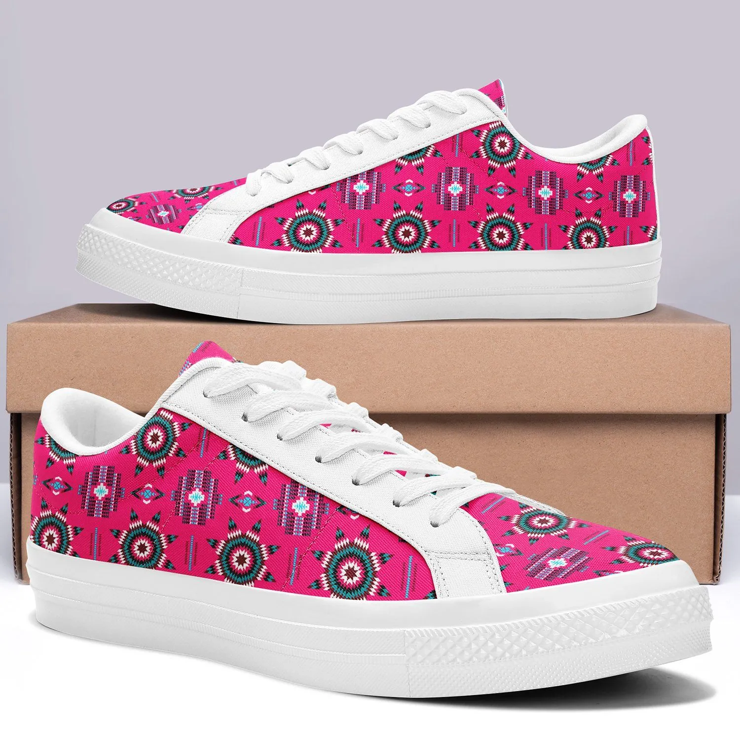 Rising Star Strawberry Moon Aapisi Low Top Canvas Shoes White Sole