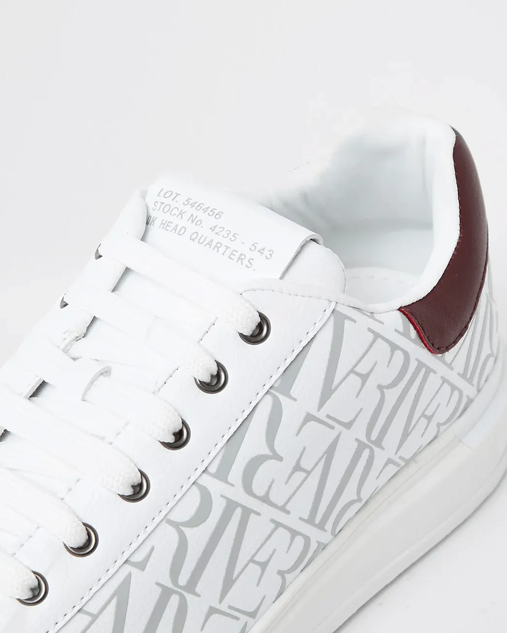 River Island Wedge Monogram Trainers