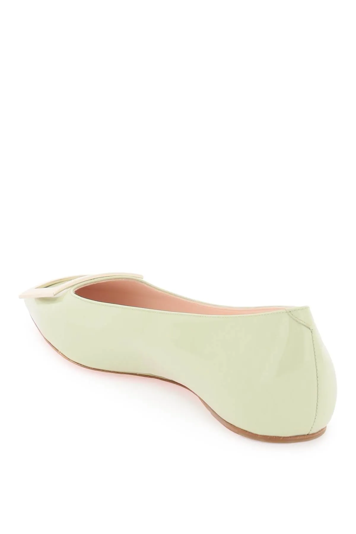 Roger vivier patent leather 'trompette' ballerina flats