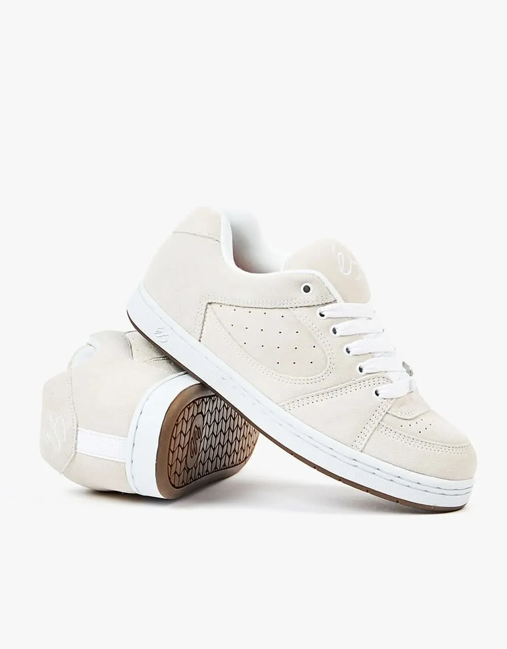 éS Accel OG Skate Shoes - White/Gum