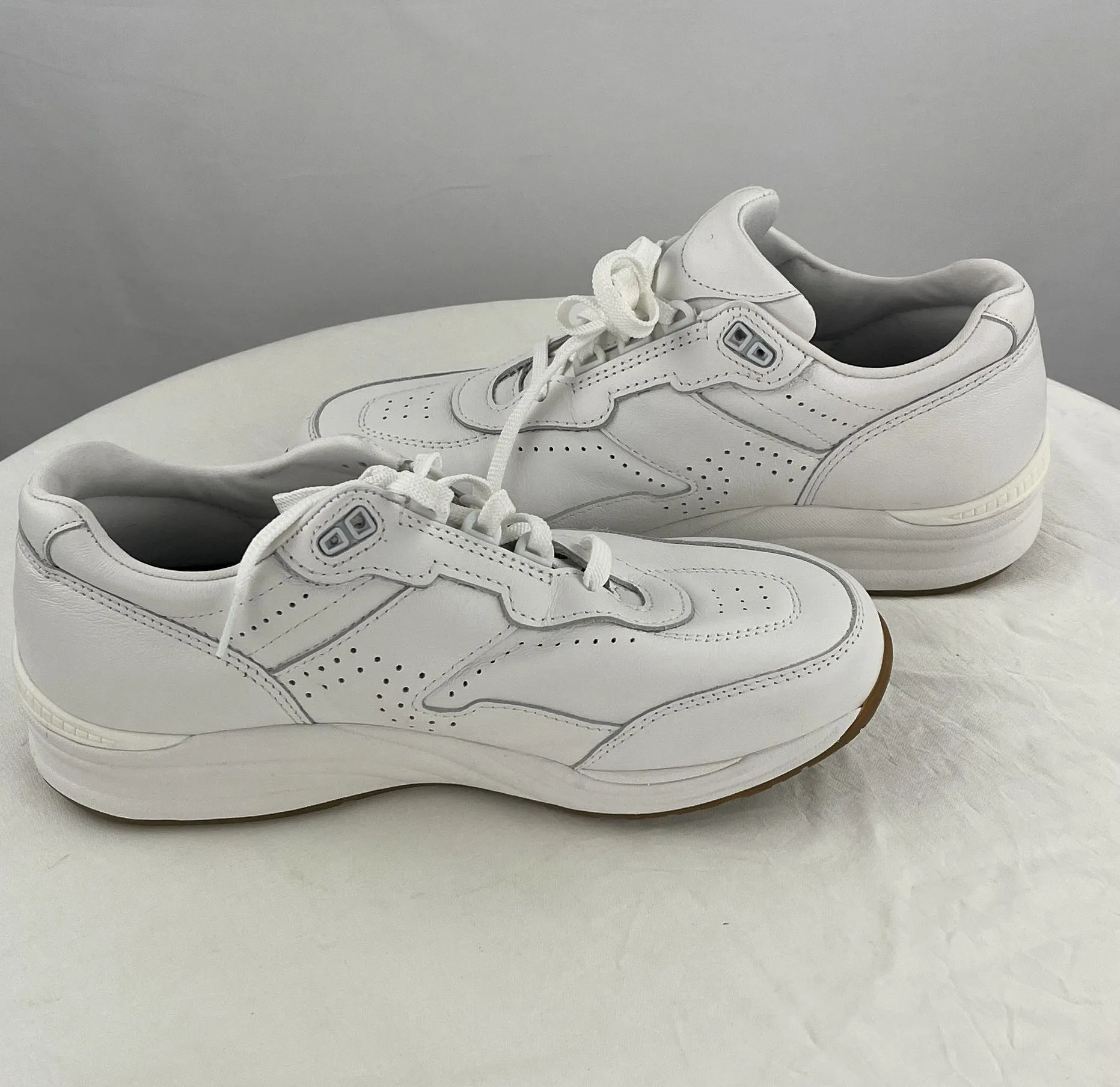 SAS Men's Journey II Chalk White Leather Sneaker Shoes Size 9.5W