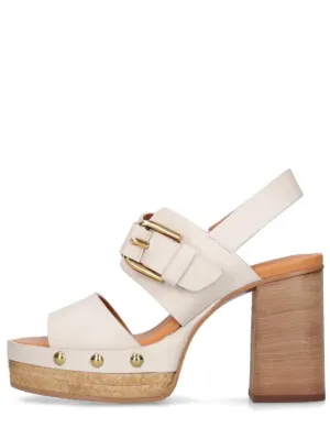 See By Chloé   105mm Joline leather platform sandals 