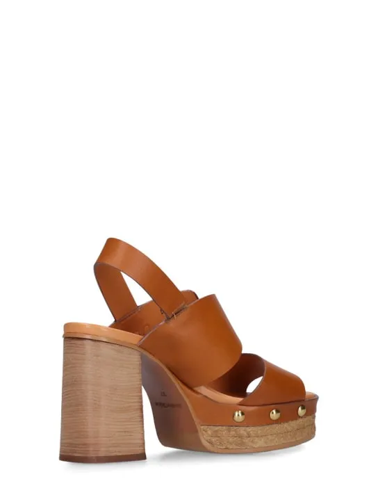 See By Chloé   105mm Joline leather platform sandals 