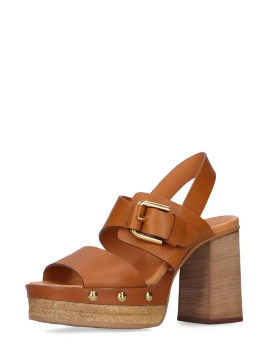 See By Chloé   105mm Joline leather platform sandals 