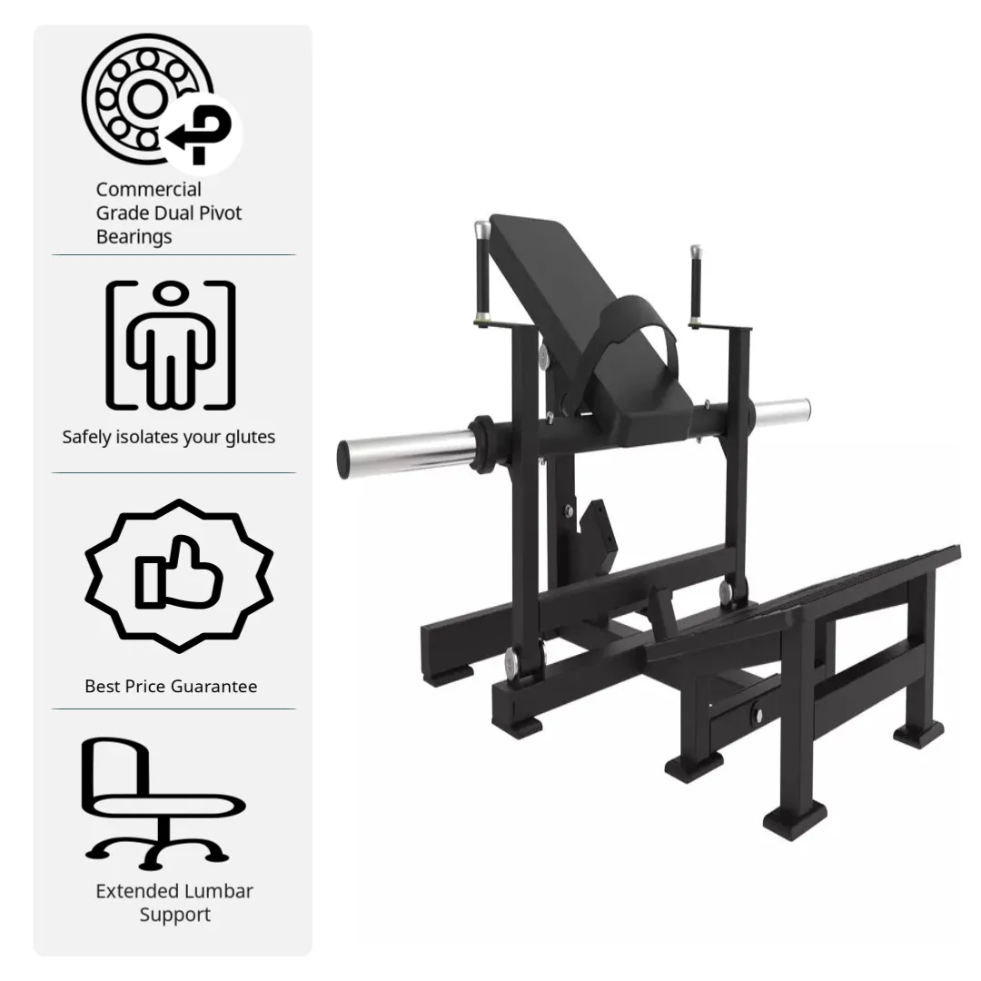 SFE Commercial Plate Loaded Hip Thrust Glute Machine (New)