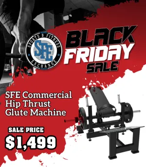 SFE Commercial Plate Loaded Hip Thrust Glute Machine (New)