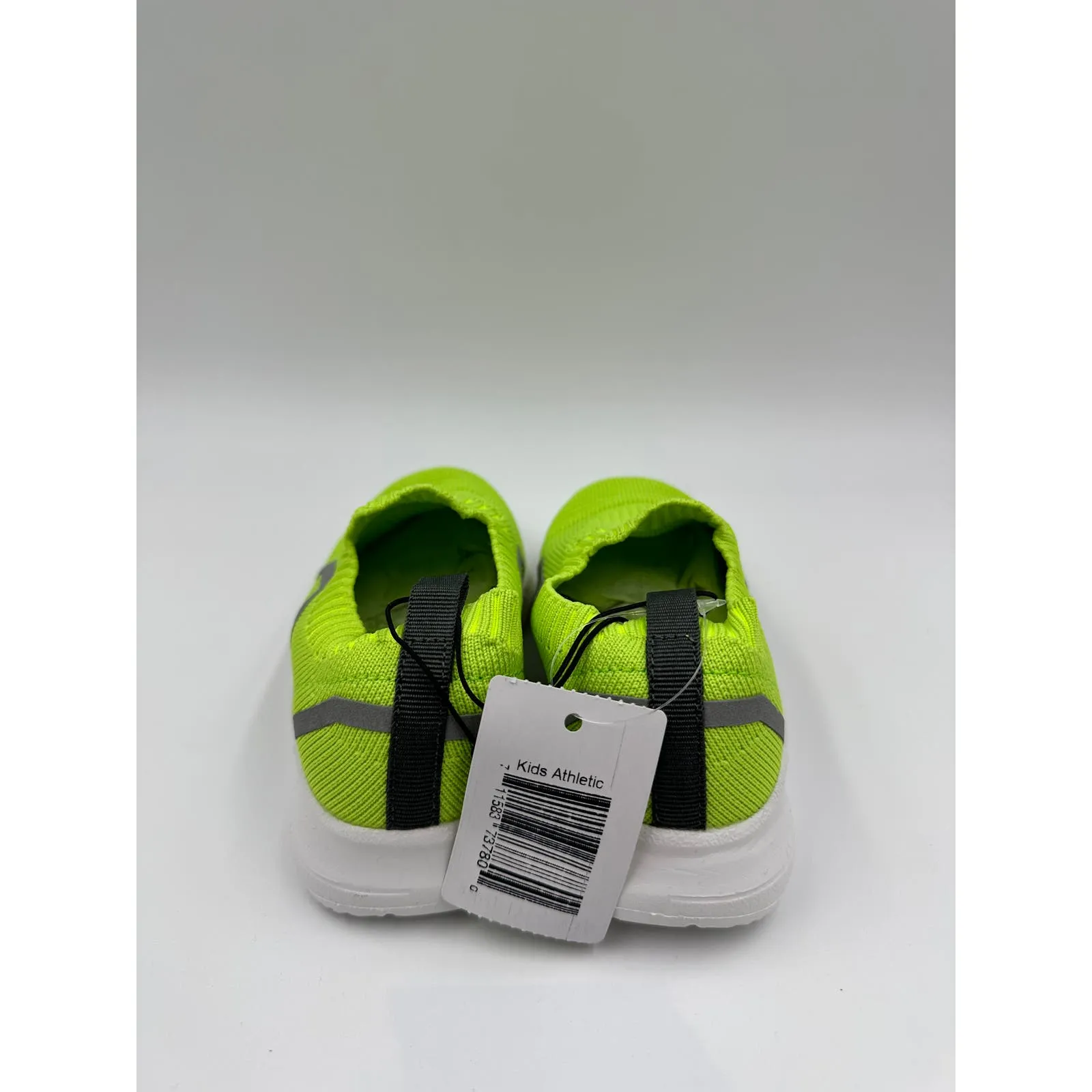 Small Kid Size 11, Neon Green Slip-on Sneaker-like Water Shoes