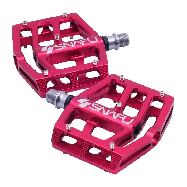 Snafu BMX Cactus Pedals - Red