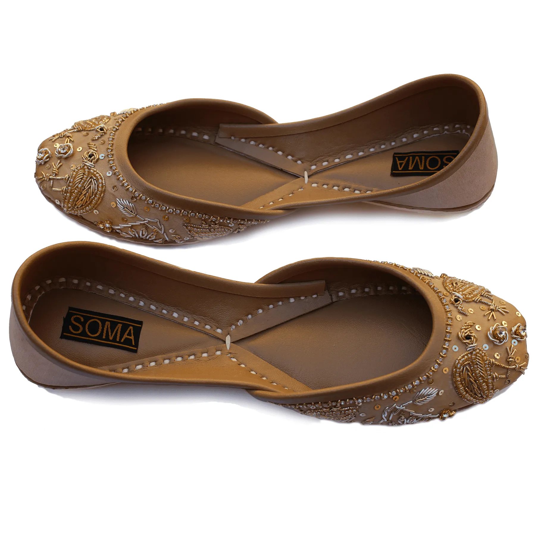 Soma - Flamincino Gold Hand Crafted Footwear