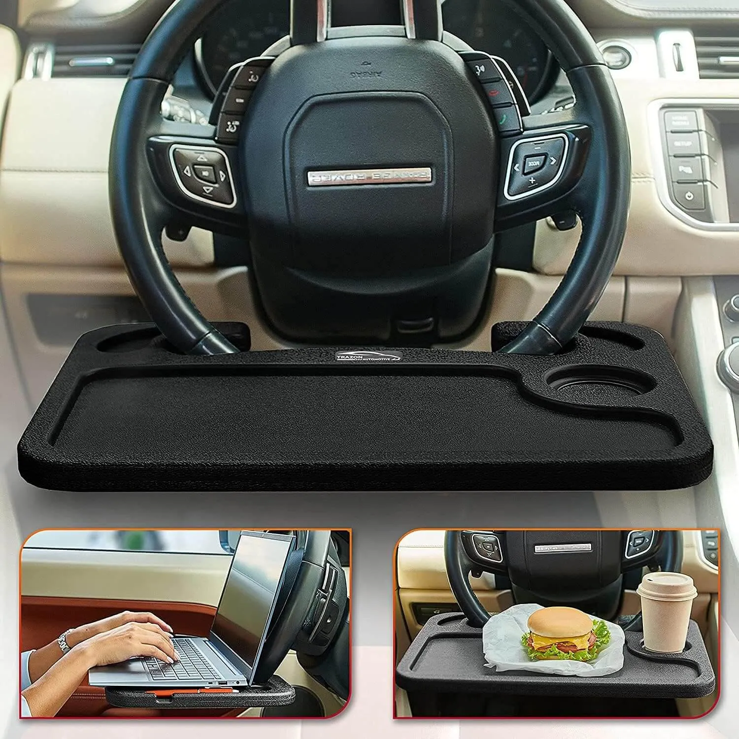 Steering Wheel Tray - Car Table for Eating & Working