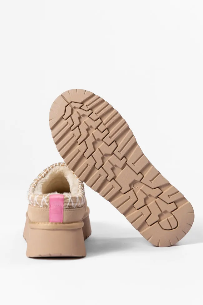 Sydney Light Beige Platform Slipper