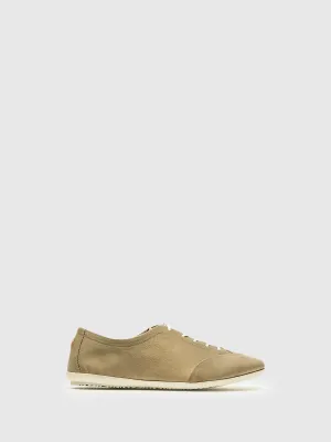 Tan Lace-up Trainers