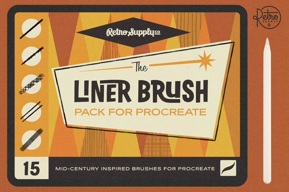 The Liner Brush Pack for Procreate