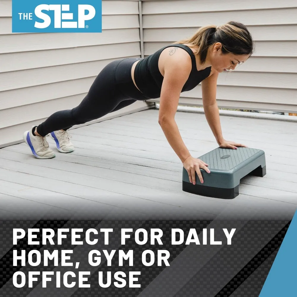 The Step - Adjustable Mini Aerobic Step Platform for Cardio & Strength Training