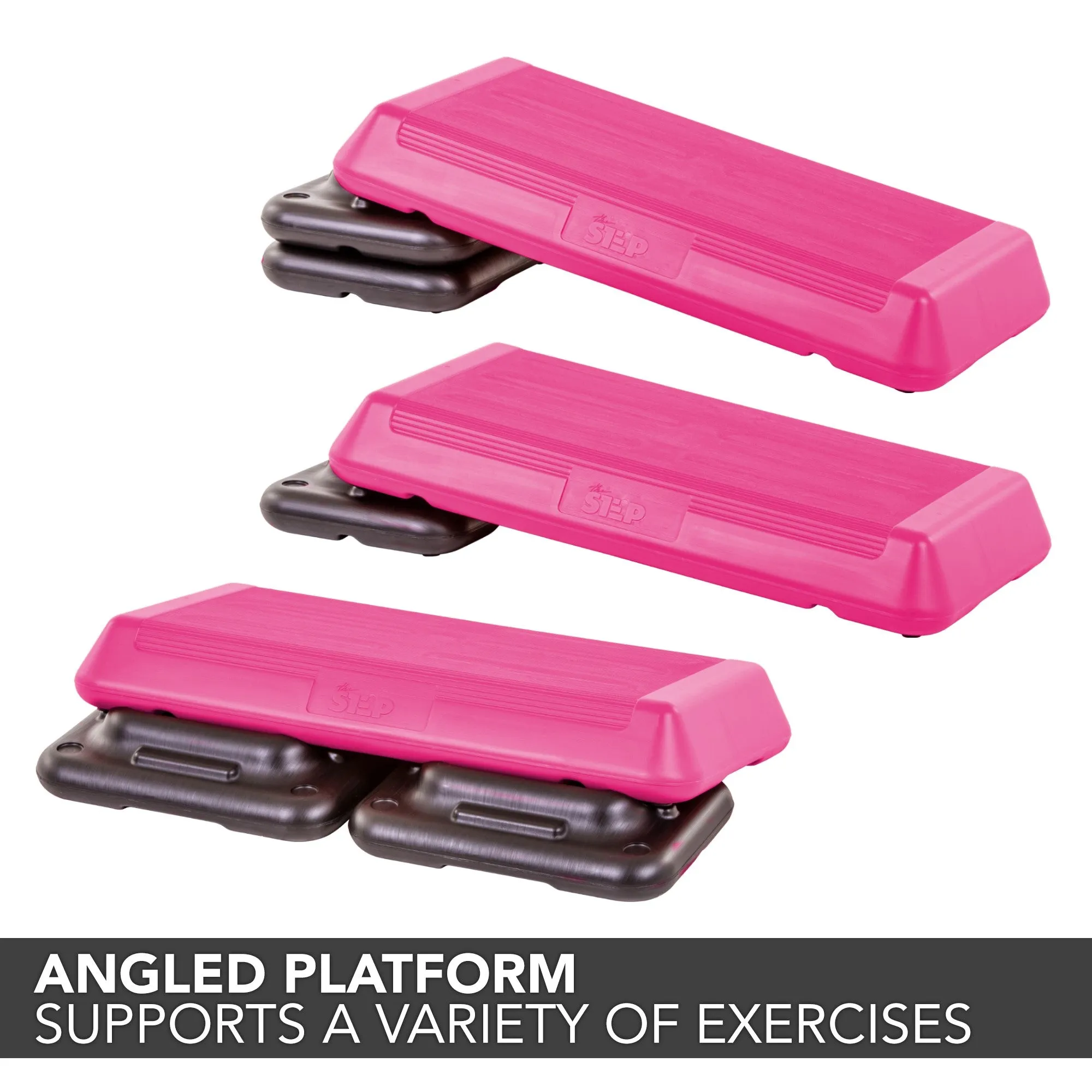 The Step Circuit Platform with 2 Freestyle Risers - Pink