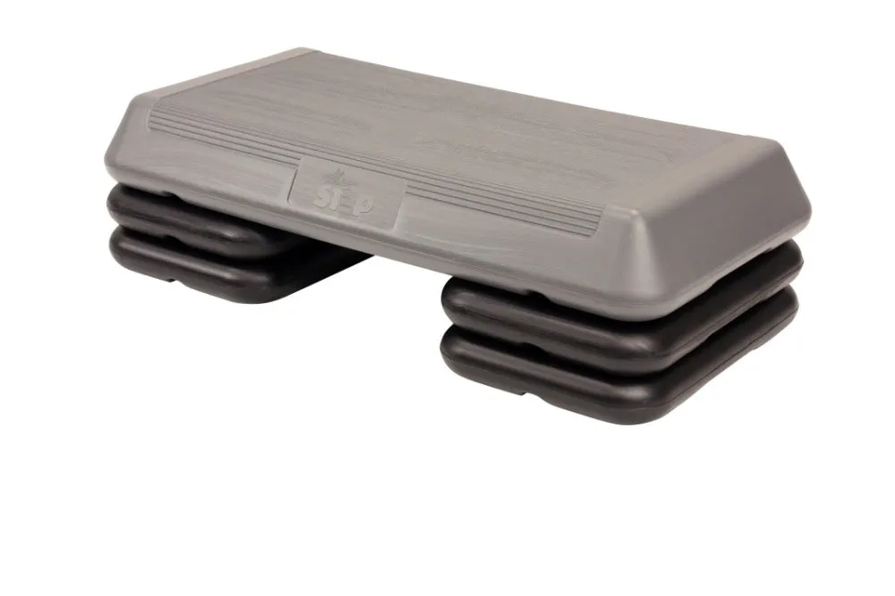 The Step Circuit Platform with 4 Freestyle Risers - Grey