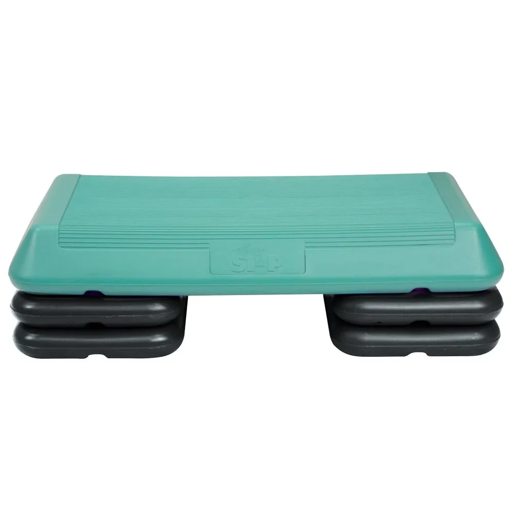 The Step Circuit Size Platform with Four (4) Freestyle Risers - Teal