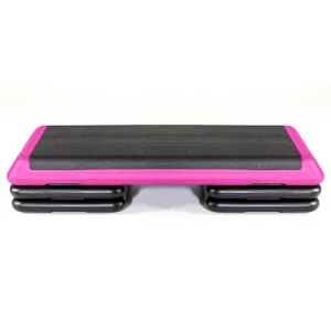 The Step Health Club Size Platform With four (4) Original Risers - Pink