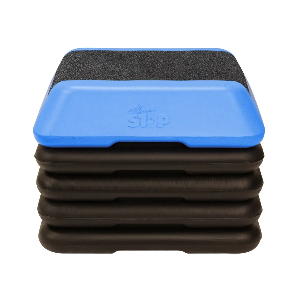 The Step High Step Platform with Four (4) Risers - Blue