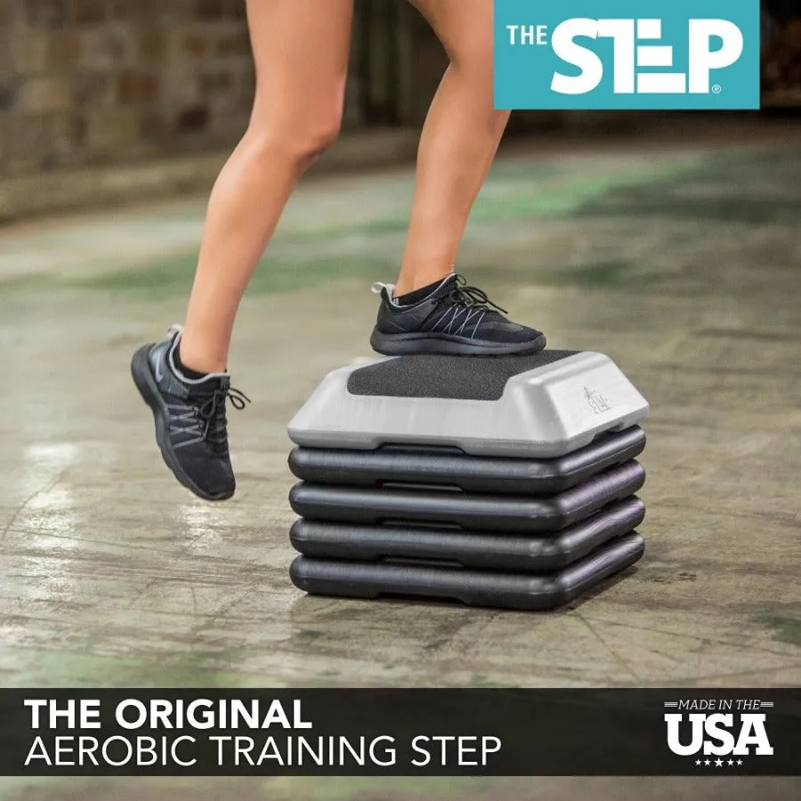 The Step High Step Platform with Four (4) Risers - Grey