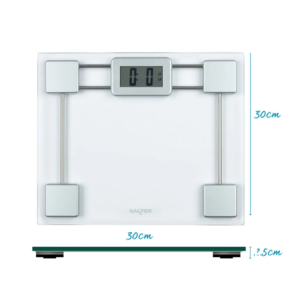 Toughened Glass Digital Bathroom Scale - Clear