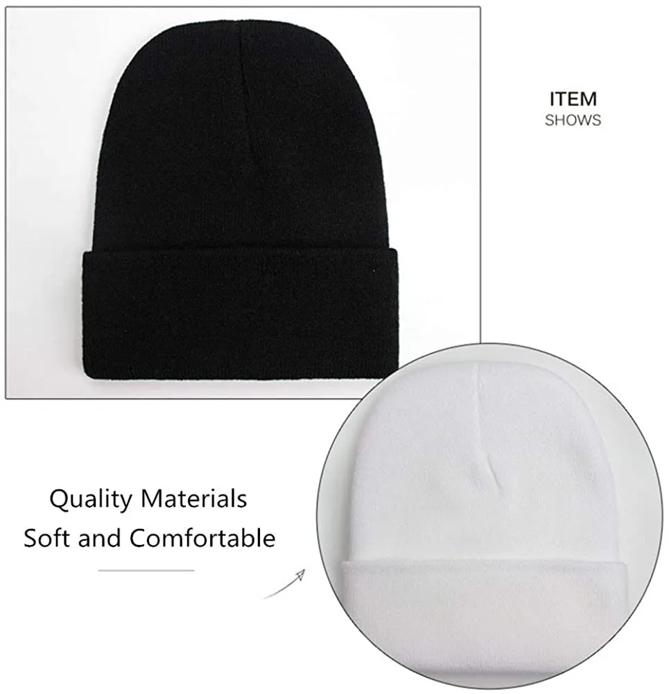 TYONMUJO Unisex Adult Knit Beanie for Men Women Warm Snug Hat Cap