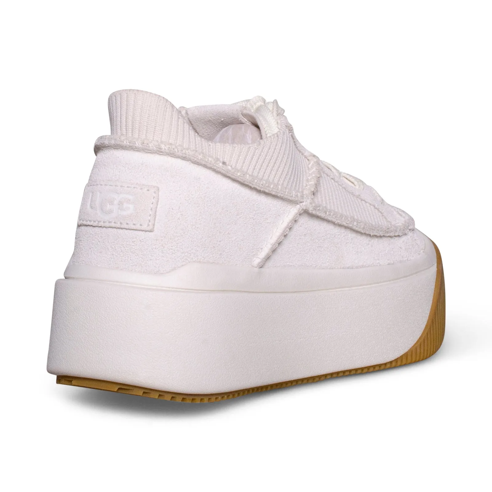 UGG Ez-Duzzit Lace White Sneakers - Women's