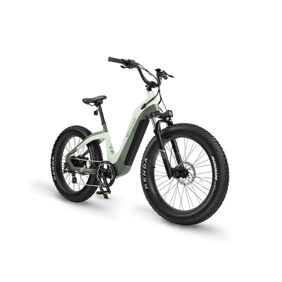 Velowave Grace 2.0 - Step-Through All-Terrain Fat Tire Electric Bike - Top Speed 28mph - 750W