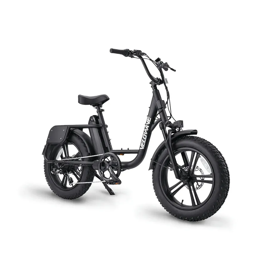 Velowave Prado S - Commuter Step-Through Fat Tire Electric Bike - Top Speed 25mph - 750W