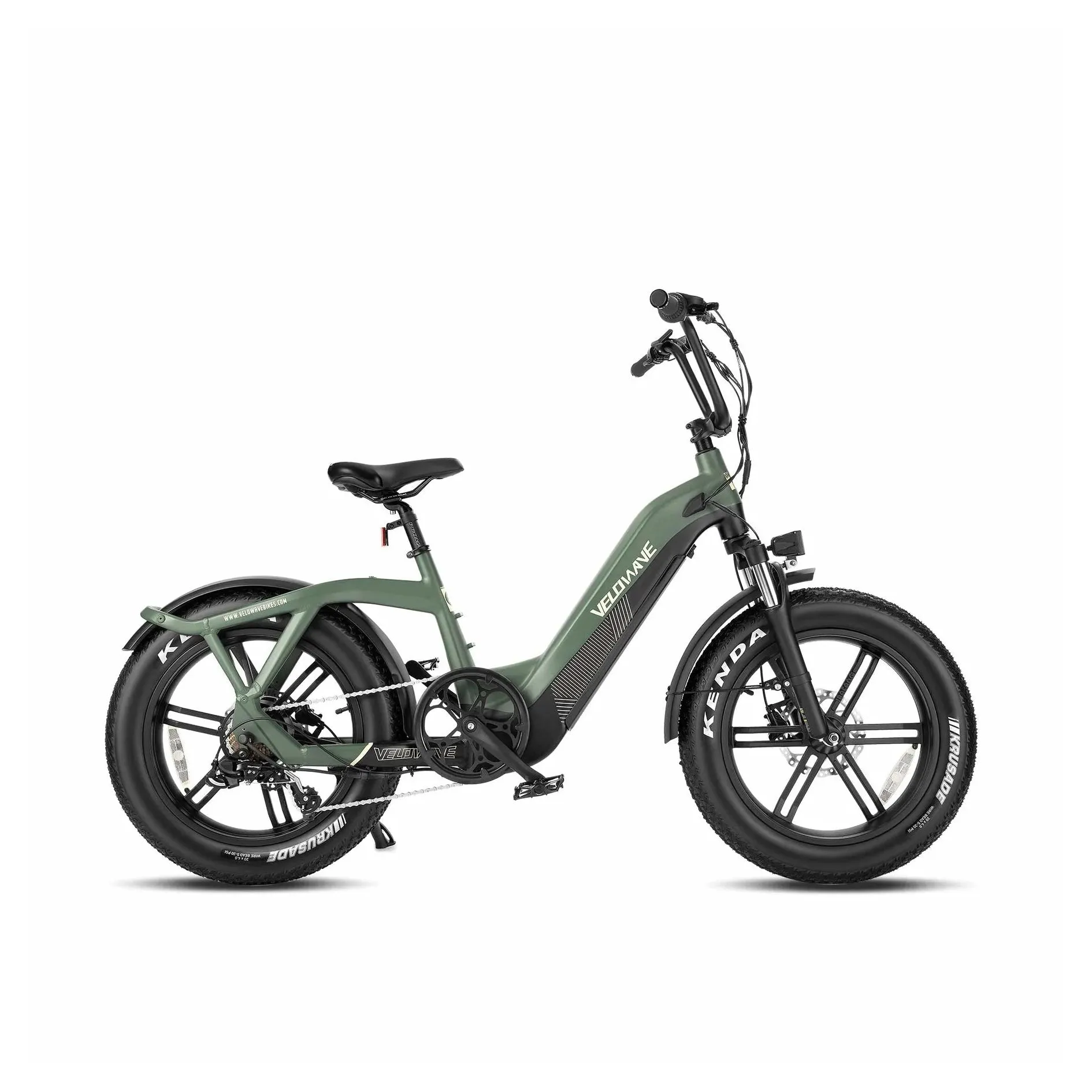 VELOWAVE|PONY 750W Fat Tire Step Thru Electric Bike