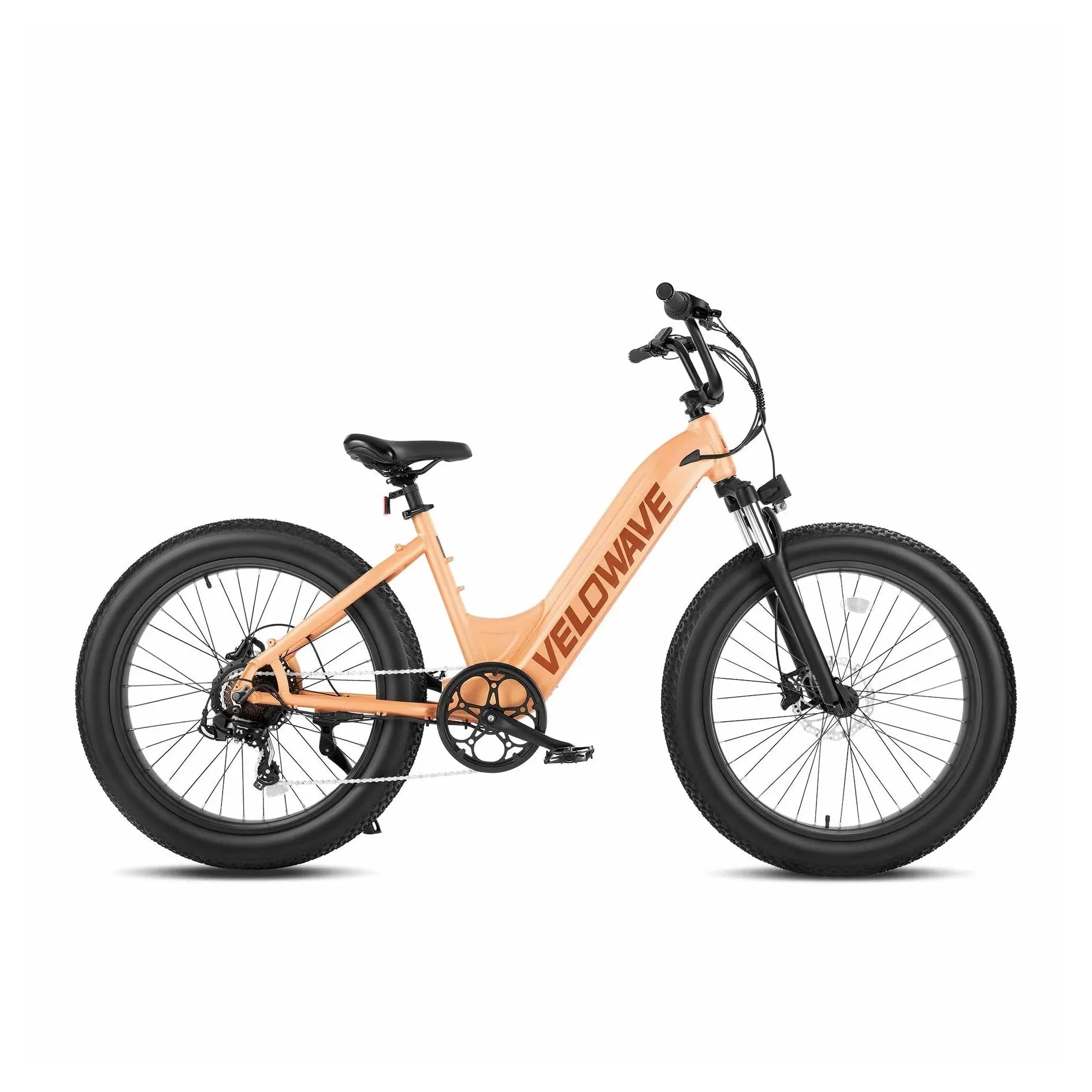 VELOWAVE|ROVER 750W Step Thru Fat Tire Electric Bike