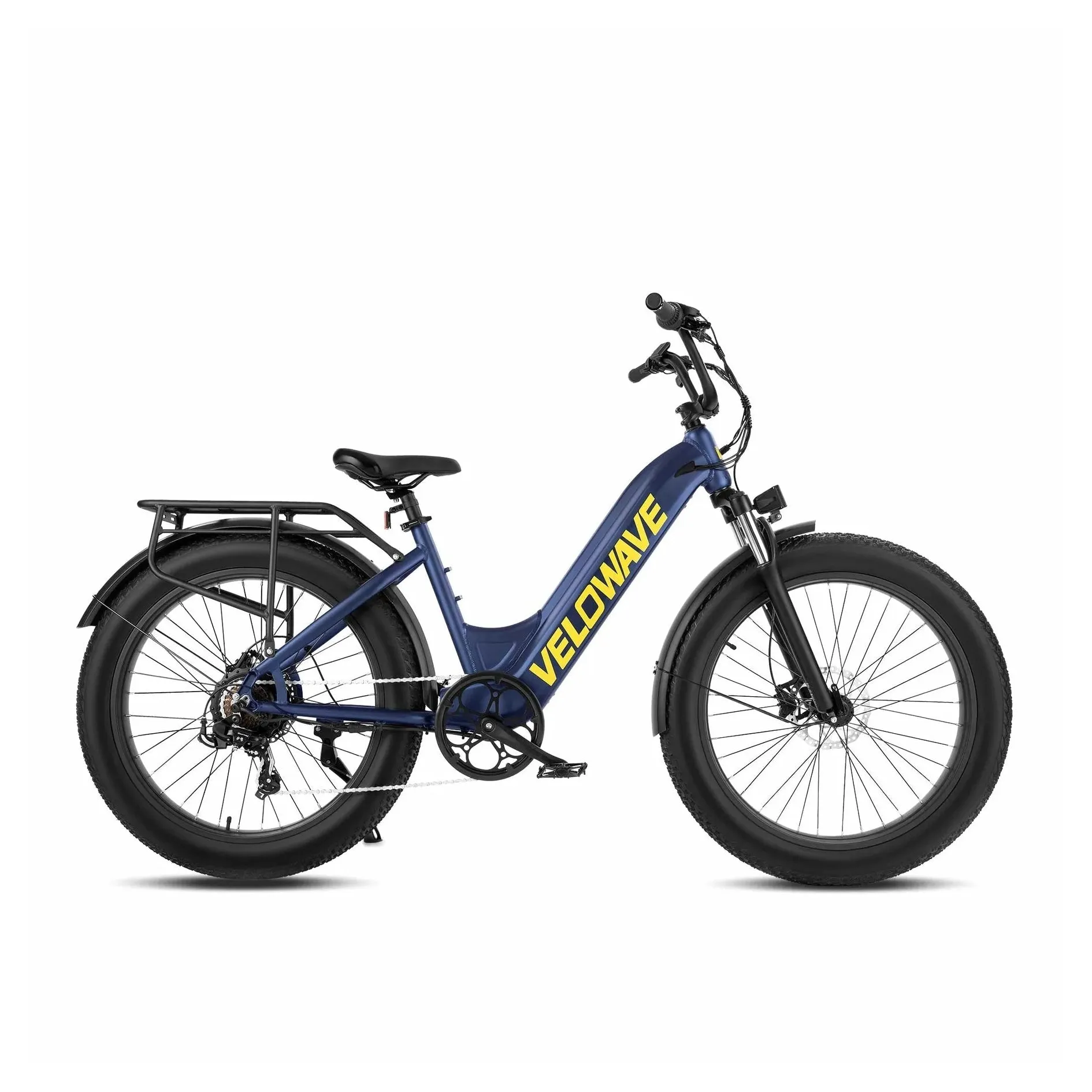 VELOWAVE|ROVER 750W Step Thru Fat Tire Electric Bike