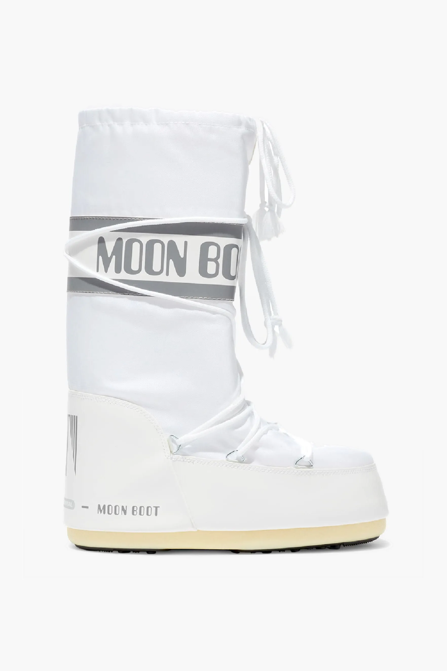 White Icon Nylon Boots