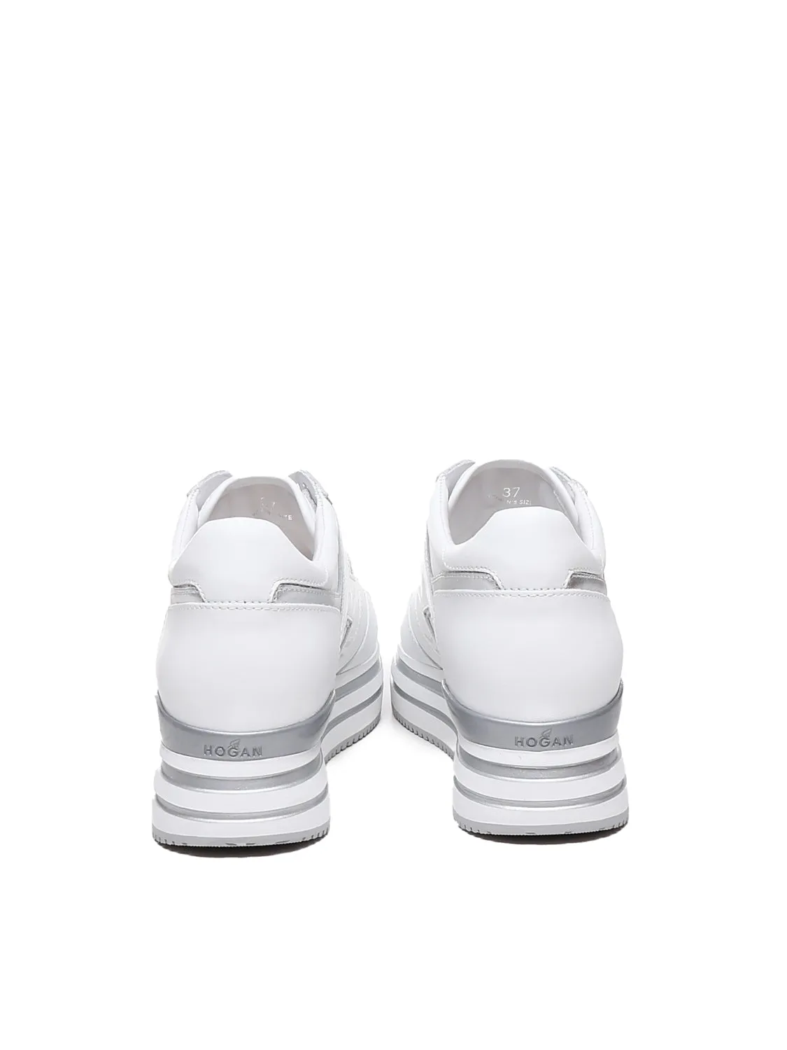 White Suede Midi Platform Sneakers