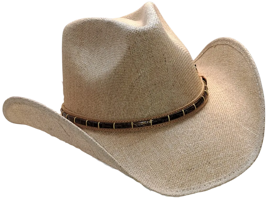 WINSTON Austin Jute Straw Cowboy Hat with Pinchfront Crown