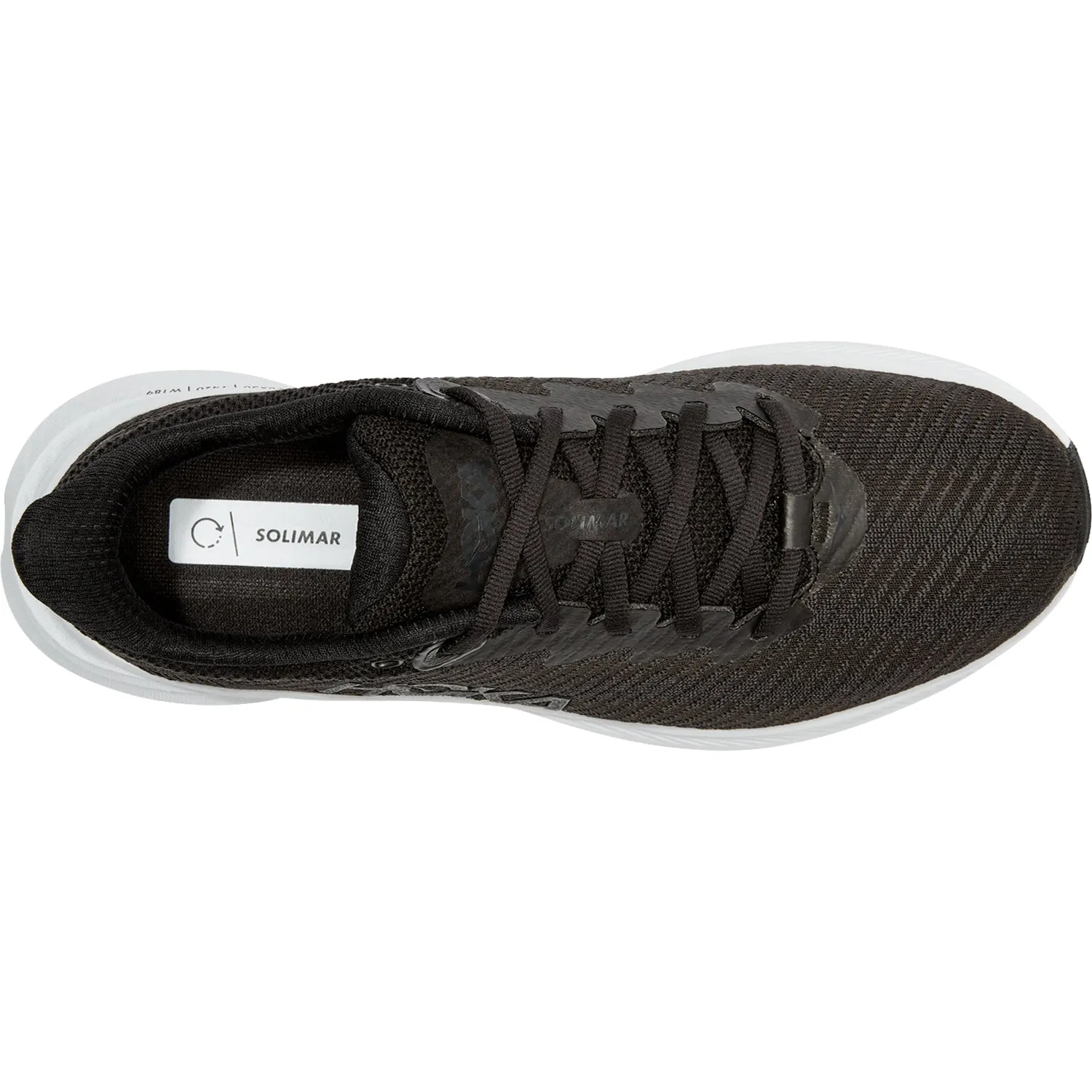 Women's Hoka Solimar Black/White Mesh