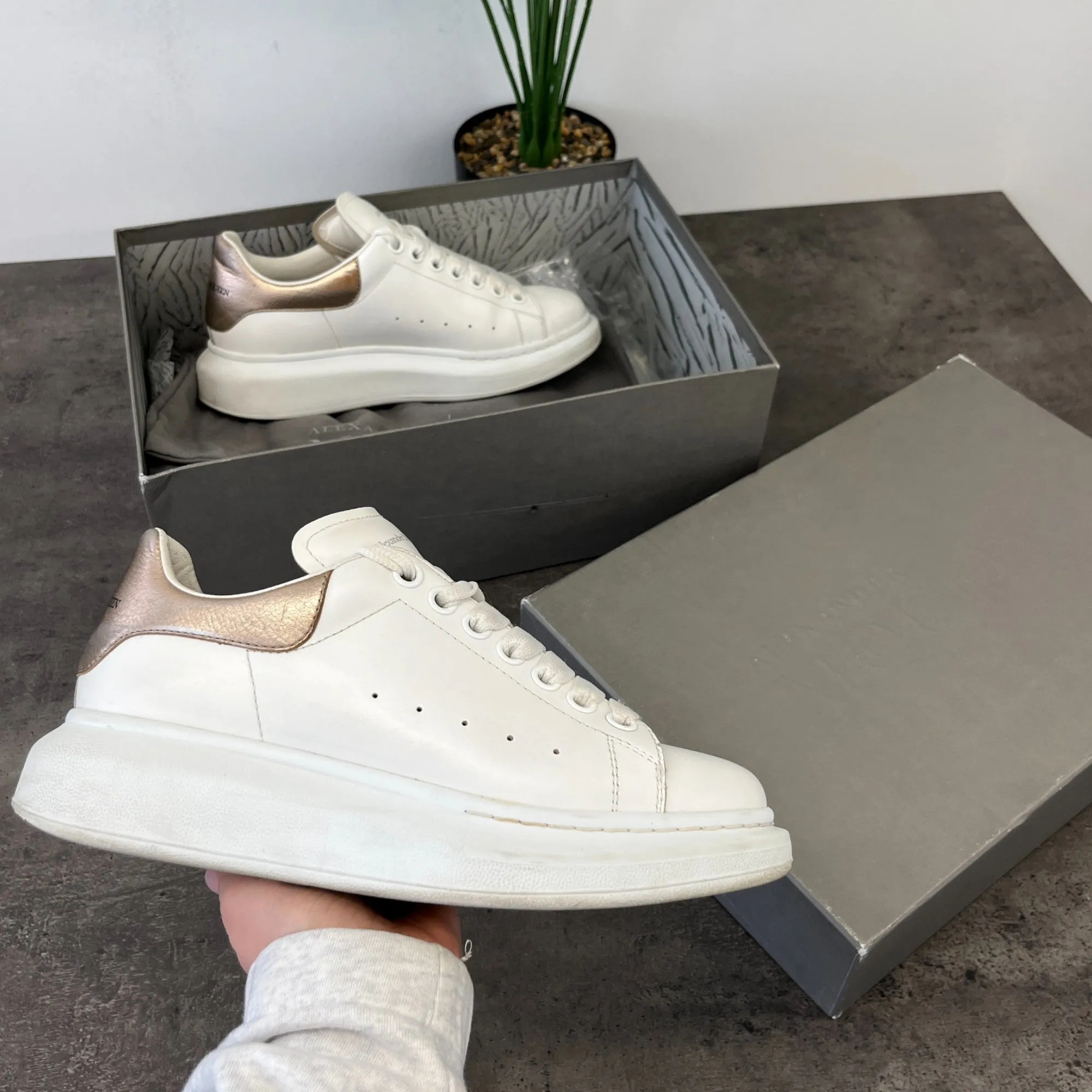 Women's Oversized Low Trainers White Size EU 38 / UK 5