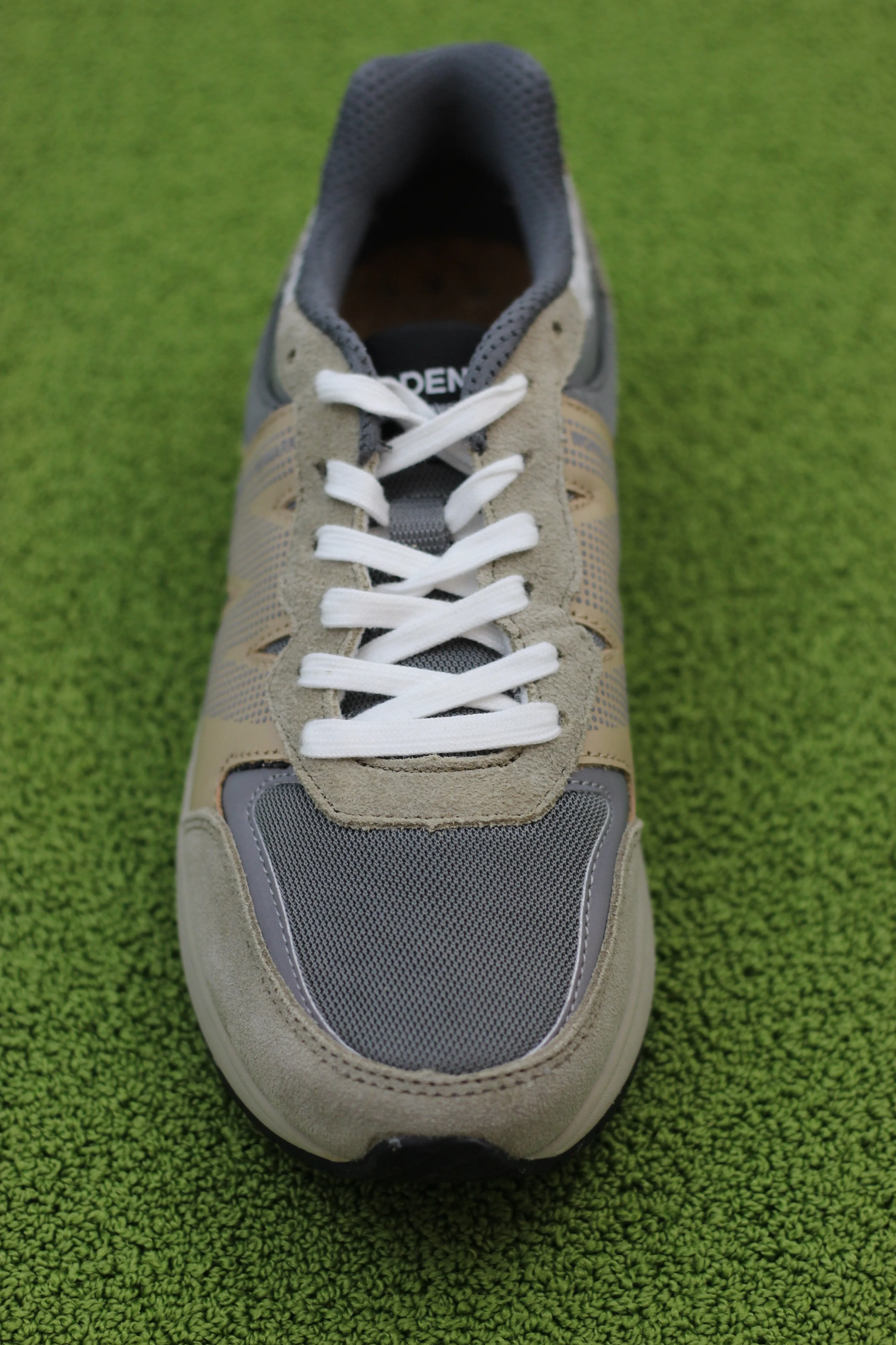 Womens Rigmor Sneaker  - Silver Nylon/Leather