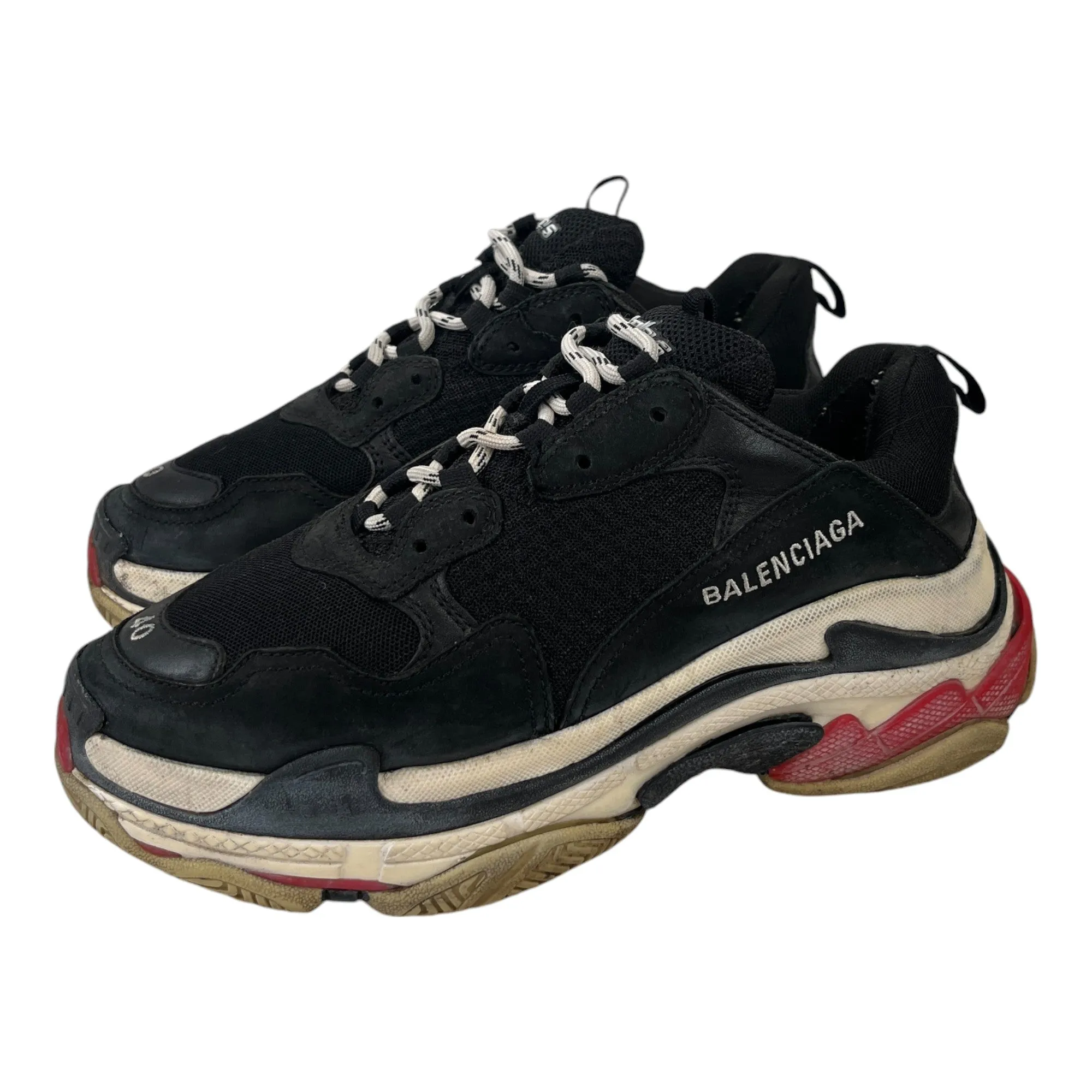 Women's Triple S Low Trainers Black Size EU 40 / UK 7