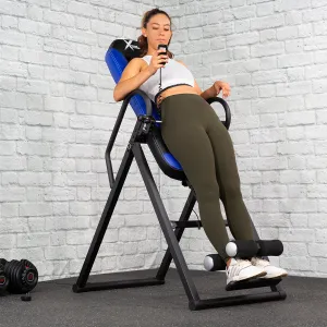 XtremepowerUS Gravity Inversion Therapy Table Fitness Back Pain Relief w/ Padded Backrest