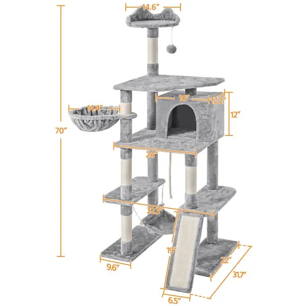 Yaheetech 70 inches Stable Cat Tree