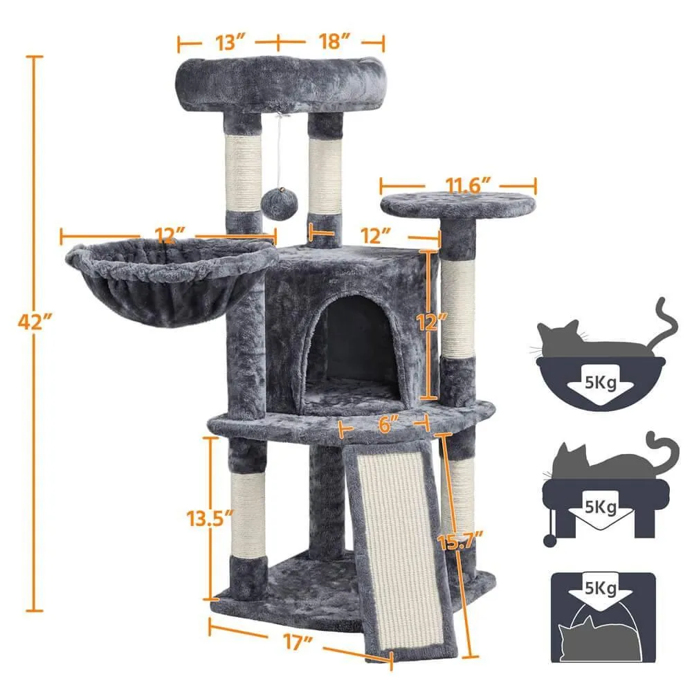 Yaheetech Cat Tree 42 Inch