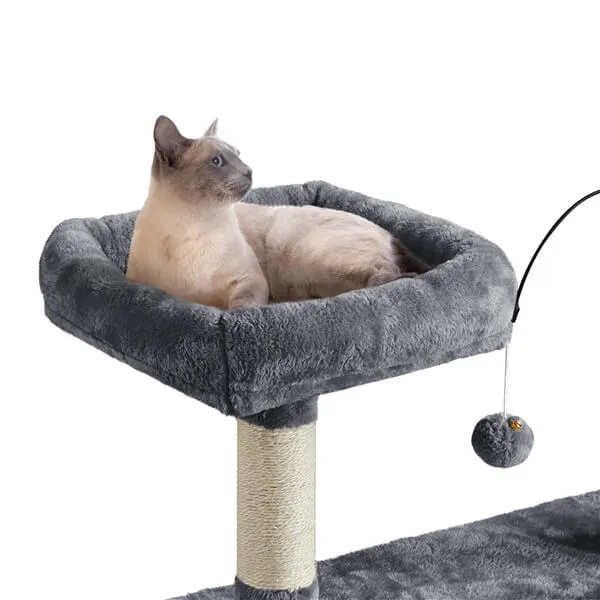 Yaheetech Multilevel Plush Cat Tree 53.5 inch