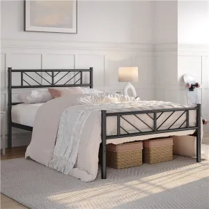 Yaheetech Twin Minimalist Metal Platform Bed